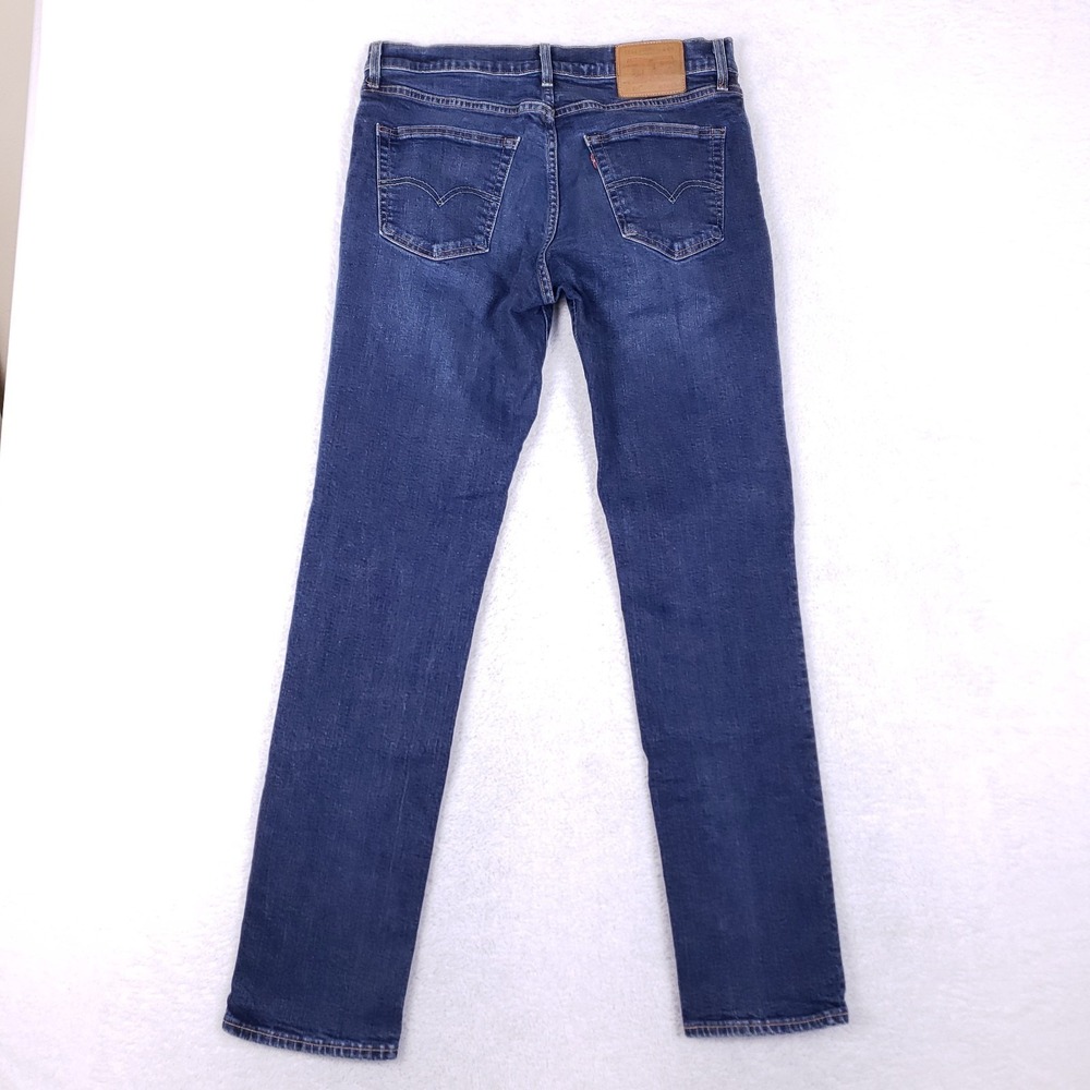 Levi's Premium 511 Slim Fit Jeans 34x34 Dark Blue - Picture 11 of 14